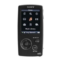 Sony NWZ-A815SLV - 2gb Digital Music Player Operation Manual