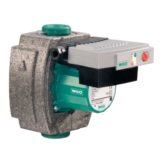 Wilo Stratos ECO Series Installation And Operating Instructions Manual