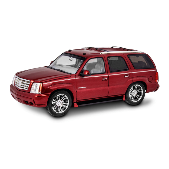 REVELL Cadillac Escalade Assembly Manual