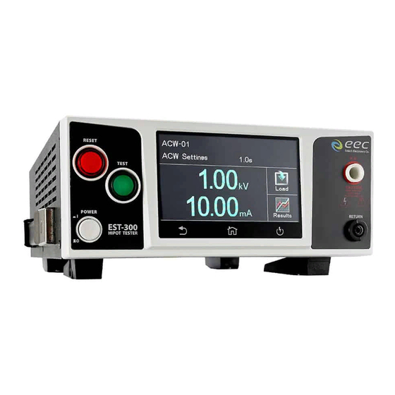 EEC EST-300 Series Manuals