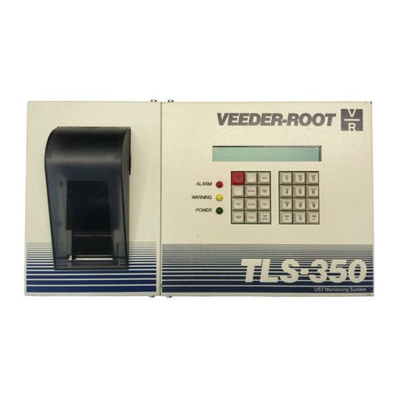 Veeder-Root TLS-300 Operator's Quick Manual