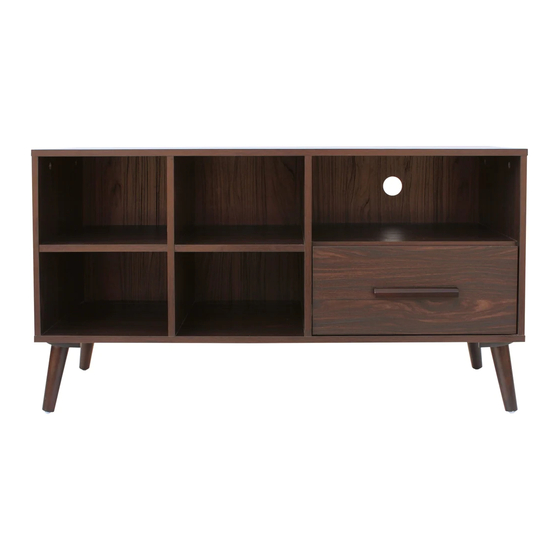 NOBLE HOUSE HOME FURNISHINGS TV ASSEMBLY INSTRUCTIONS MANUAL