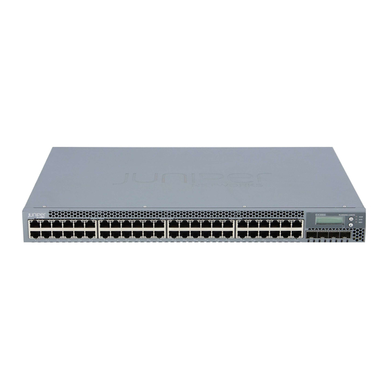 JUNIPER EX3300 SERIES COMPLETE HARDWARE MANUAL Pdf Download ManualsLib