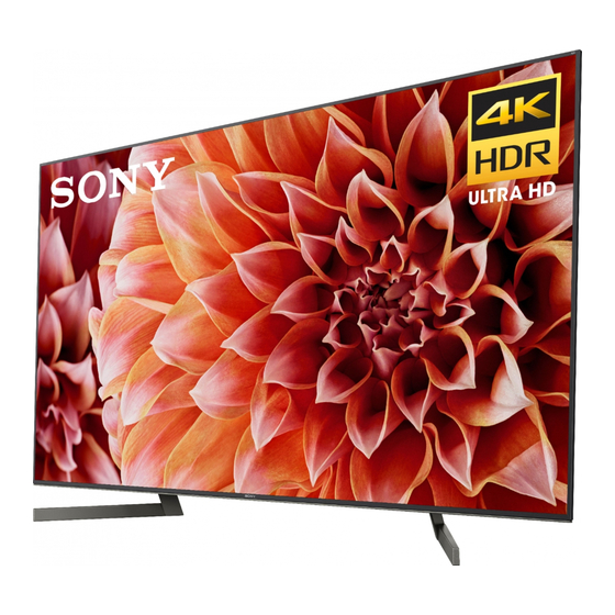 Sony Bravia XBR-75X900F Manuals