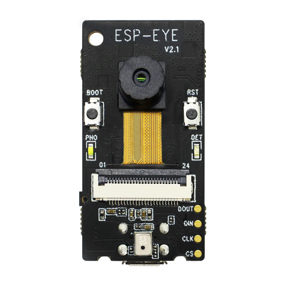 Espressif ESP-EYE V2.1 Getting Started Manual