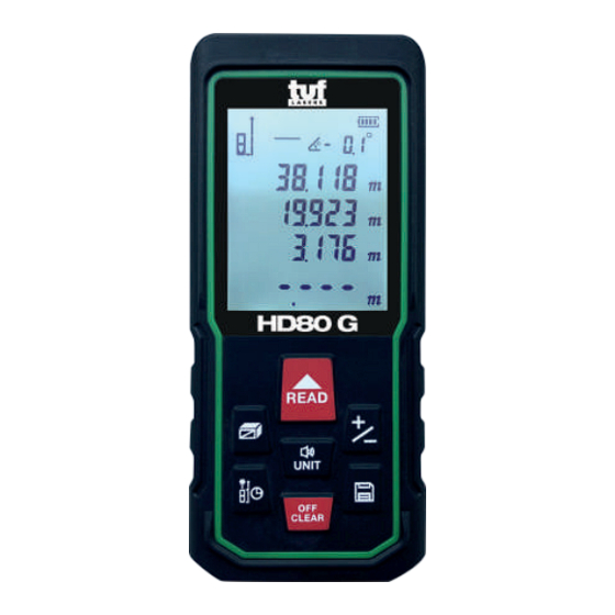 TUF HD 80 G Operating Manual