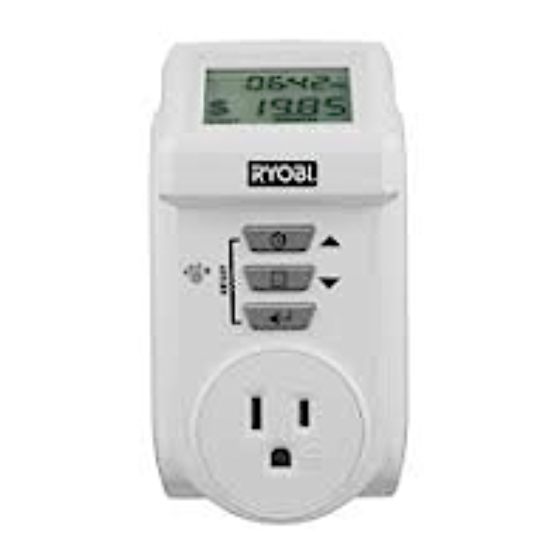Ryobi E49CM01 - Power Usage Meter Manual