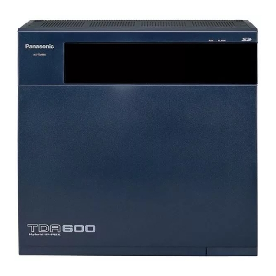 Panasonic KX-TDA50 Pt Programming Manual