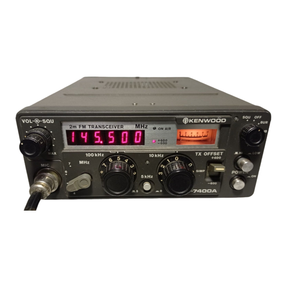 Kenwood 2024 TR-7400A Ham Radio VHF 2 Meter FM Base Transceiver & Power Supply