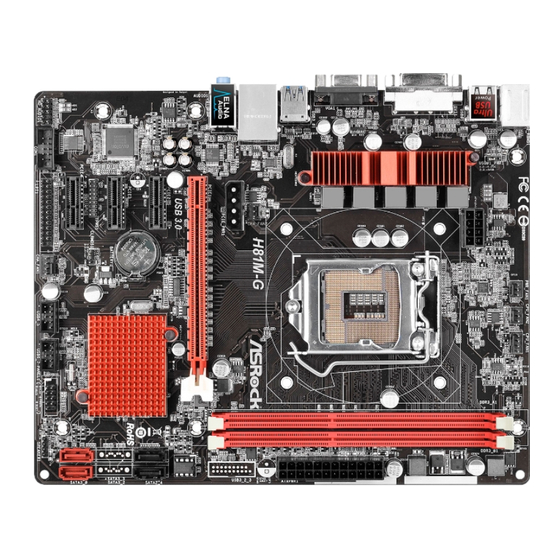 ASROCK H81M-G Manual