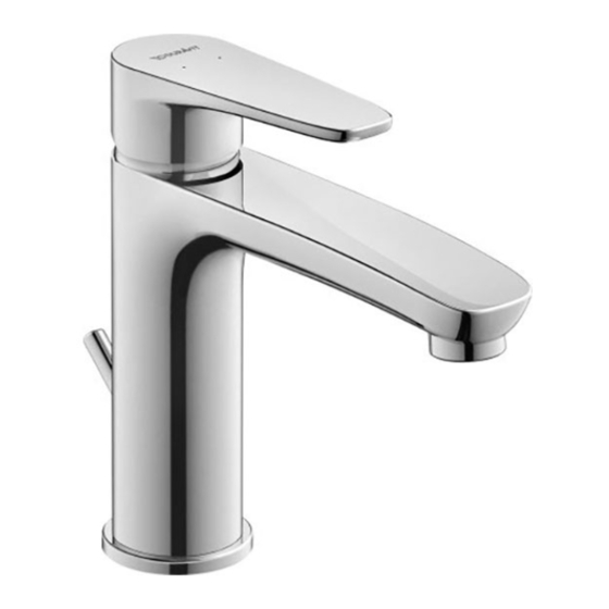 DURAVIT B.1 Instructions For Mounting And Use