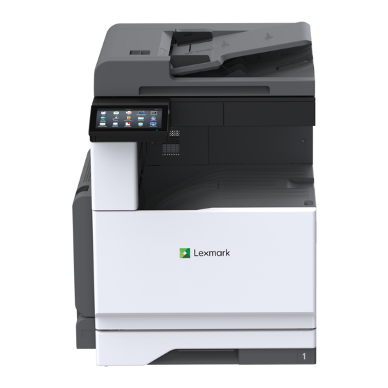 LEXMARK CX930 USER MANUAL Pdf Download | ManualsLib