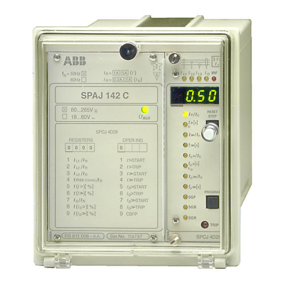 ABB SPAJ 142 C USER MANUAL AND TECHNICAL DESCRIPTION Pdf Download ...