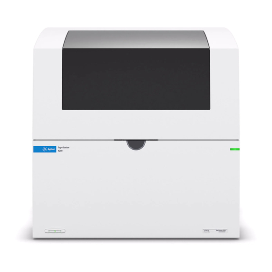 AGILENT TECHNOLOGIES TAPESTATION 4200 SOFTWARE & USER INFORMATION Pdf