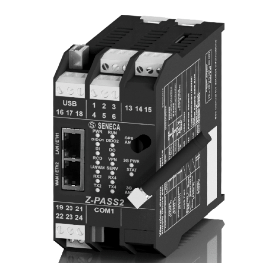SENECA ZPASS2IO INSTALLATION MANUAL Pdf Download ManualsLib