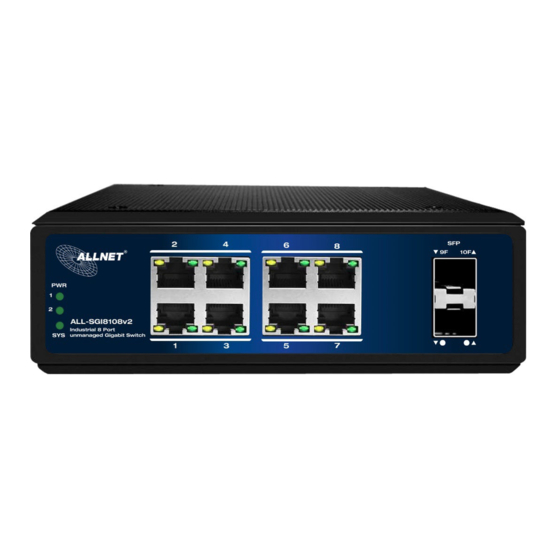 ALLNET ALL-SGI8108V2 USER MANUAL Pdf Download | ManualsLib
