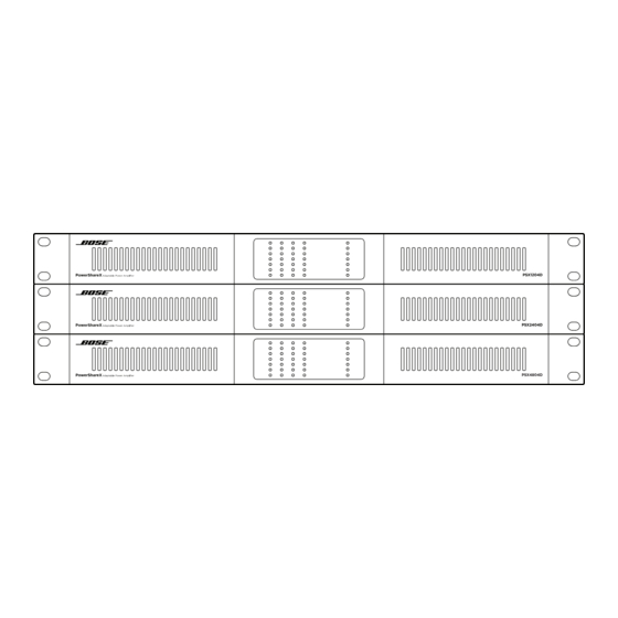 Bose Professional PowerShareX PSX1204D Installation Manual