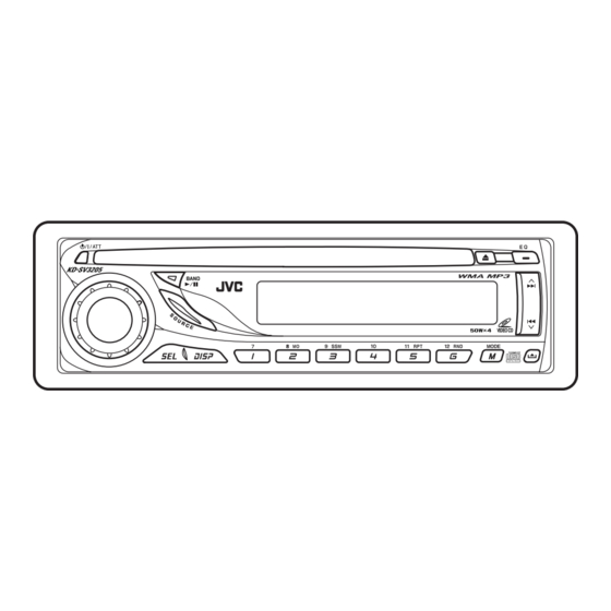 JVC KD-SV3205 Installation & Connection Manual