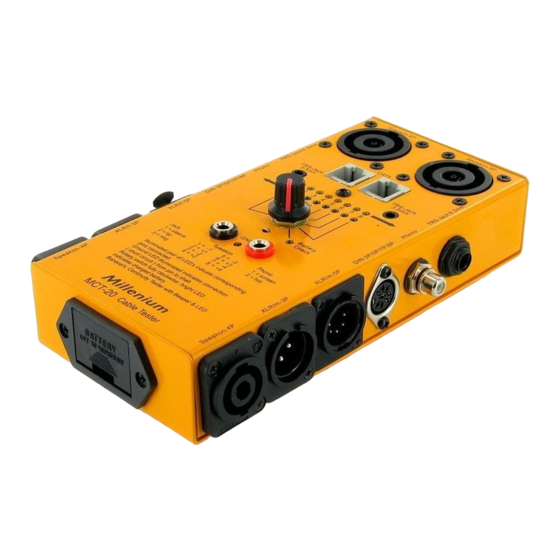 Millenium MCT-20 Manual