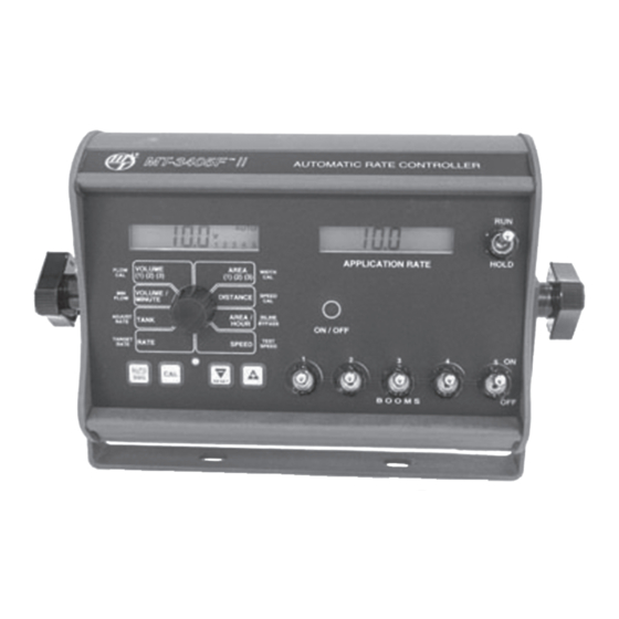 User Manuals: micro-trak MT-3405 F II Rate Controller