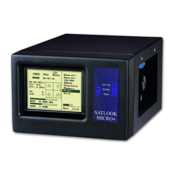 emitor SATLOOK Micro plus Owner's Manual
