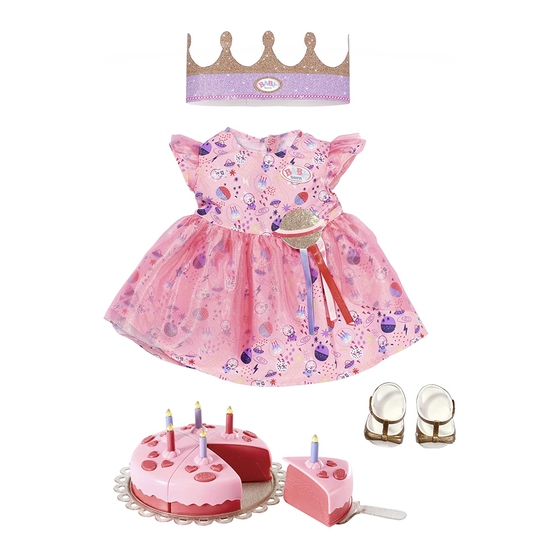 Zapf Creation BABY born Happy birthday Manual