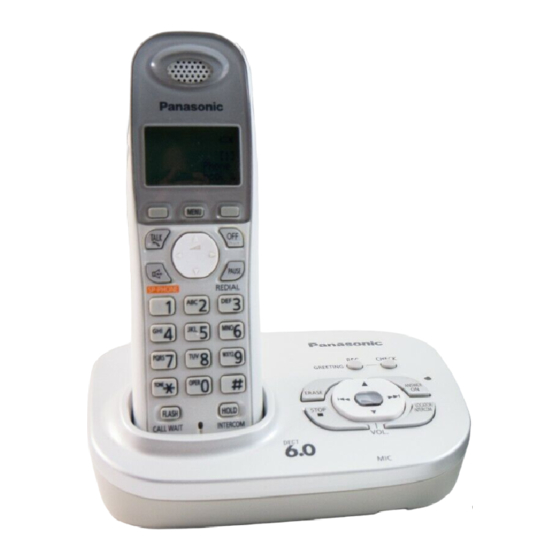 PANASONIC KX-TG6321S SERVICE MANUAL Pdf Download | ManualsLib