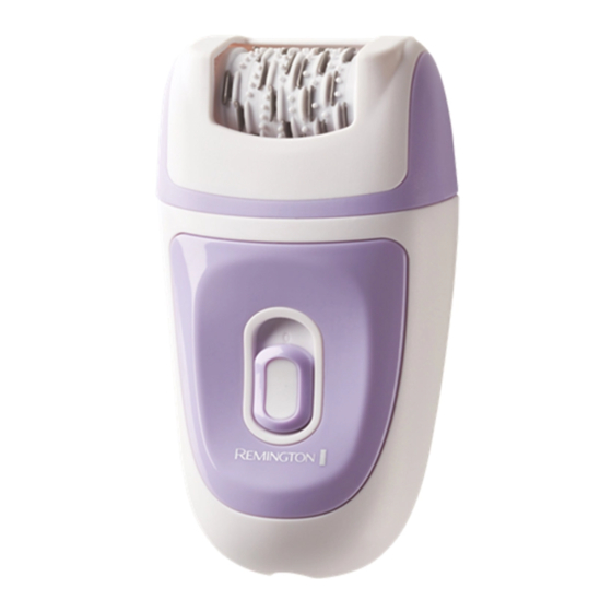 REMINGTON SMOOTH & SILKY EFFORTLESS GLIDE EPILATOR USE & CARE MANUAL