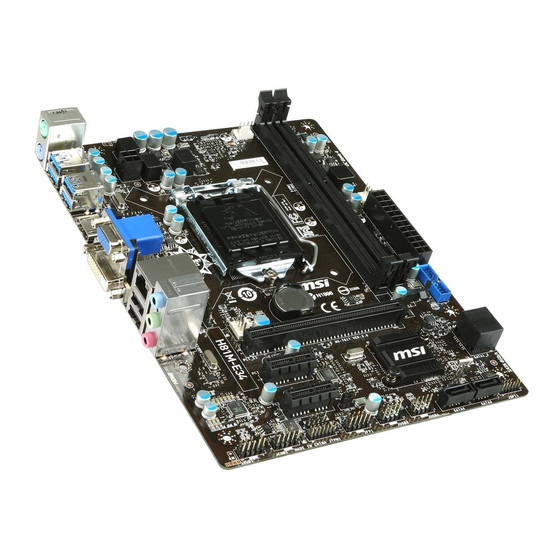 MSI H81ME34 SERIES MANUAL Pdf Download ManualsLib