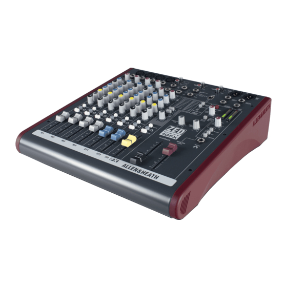 ALLEN & HEATH ZED60-10FX User Manual