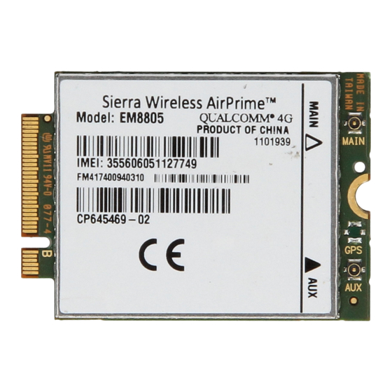 SIERRA WIRELESS AIRPRIME EM8805 HARDWARE INTEGRATION MANUAL Pdf ...