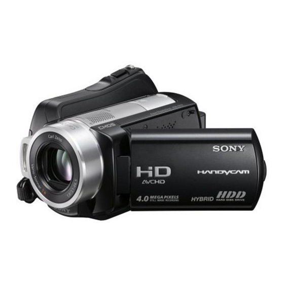 Sony Handycam DCR-SR10E HD Video Camera Manuals
