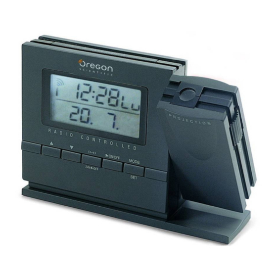 Oregon Scientific RM338SP - RF Projection Clock Manual