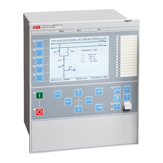 ABB RELION RED670 Series Product Manual