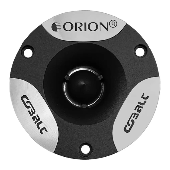Orion Cobalt CTW101 Manuals