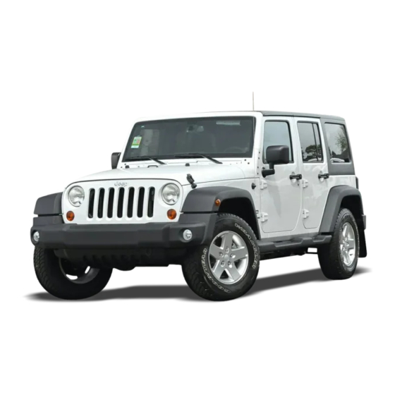 Jeep Wrangler 2014 Operating Information Manual