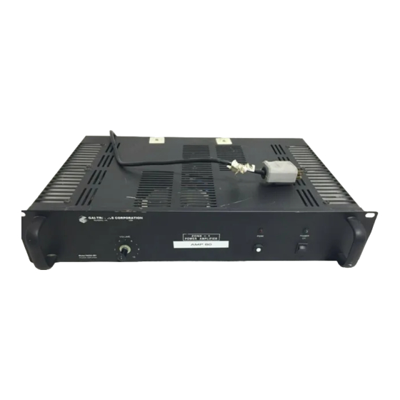 GAI-Tronics PA250-001 Manuals