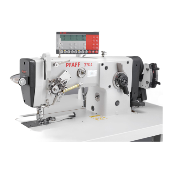Pfaff 939 U Adjustment Manual