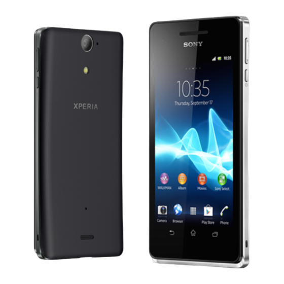 Sony LT25i Startup Manual