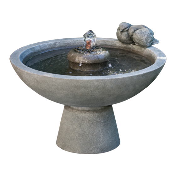 Campania International FT-255 Paradiso Fountain Assembly Instructions