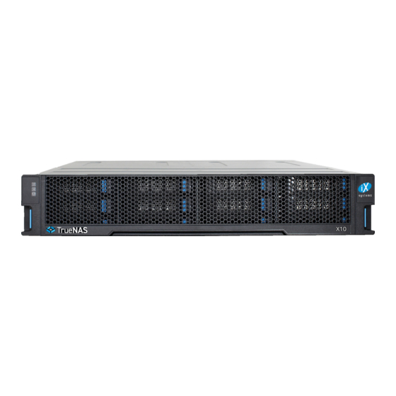 iXsystems TrueNAS X Series Basic Setup Manual