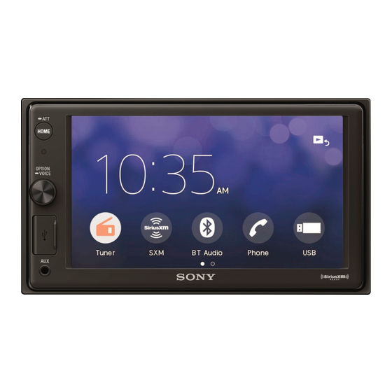SONY XAVAX1000 OPERATING INSTRUCTIONS MANUAL Pdf Download ManualsLib