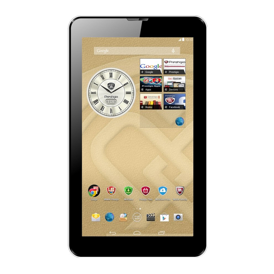 PRESTIGIO MULTIPAD PMT3037 3G MANUAL Pdf Download | ManualsLib