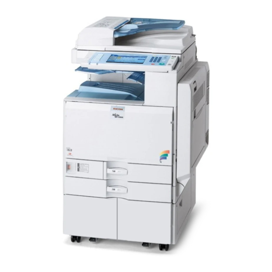 RICOH AFICIO MP C2000 OPERATING INSTRUCTIONS MANUAL Pdf Download ...