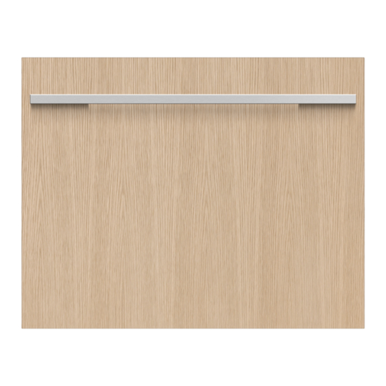Fisher & Paykel SINGLE DISHDRAWER DD60SLI Installation Manual