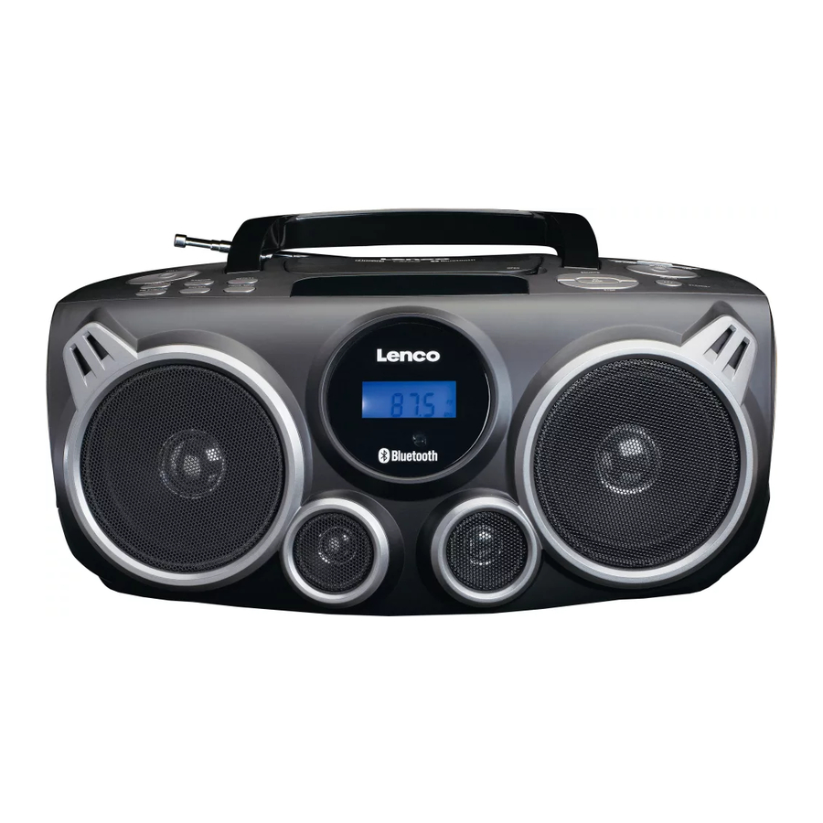 Lenco SCD-685BK - Boombox Manual