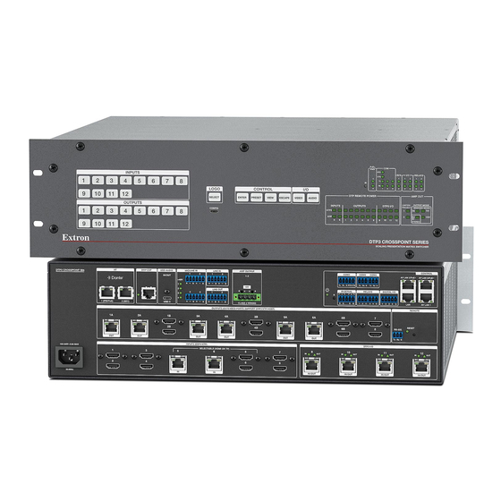 Extron electronics CrossPoint DTP3 Series Setup Manual