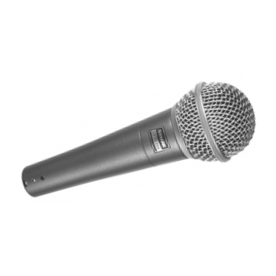 Shure Beta 58 User Manual