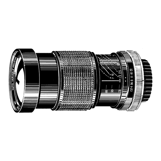 Vivitar 28-85mm f/2.8-3.8 Service Manual