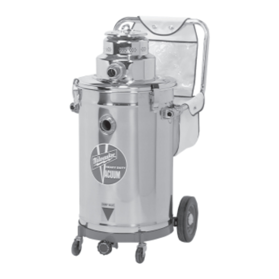 Milwaukee Heavy-Duty Commercial Vacuum Operator's Manual